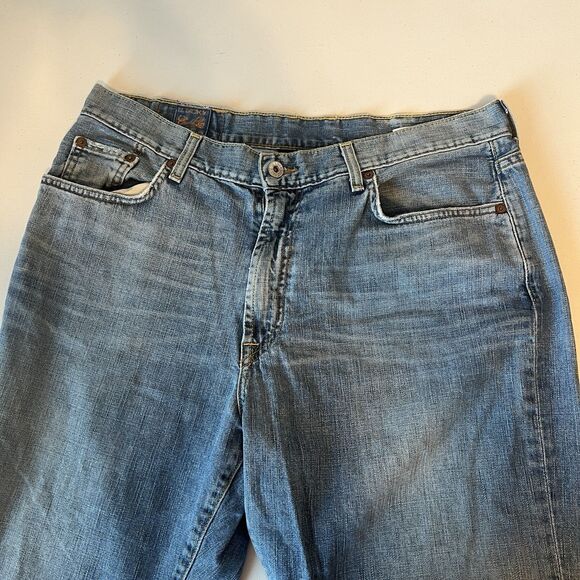 Y2k Lucky Brand Relaxed Bootleg Jeans Mens 36 Medium Wash Western Cowboy Casual - Picture 5 of 12